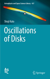 Cover image: Oscillations of Disks 9784431562061