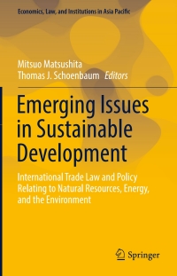 Cover image: Emerging Issues in Sustainable Development 9784431564249