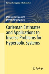 Immagine di copertina: Carleman Estimates and Applications to Inverse Problems for Hyperbolic Systems 9784431565987