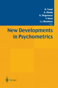Imagen de portada: New Developments in Psychometrics 1st edition 9784431703433
