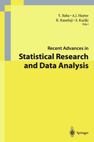 Cover image: Recent Advances in Statistical Research and Data Analysis 1st edition 9784431703105