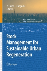 Cover image: Stock Management for Sustainable Urban Regeneration 1st edition 9784431740926