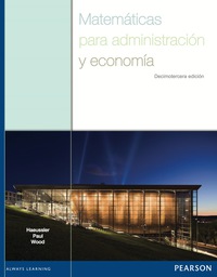 Imagen de portada: MATEMATICAS PARA ADMINISTRACION Y ECONOMIA 13th edition 9786073229166