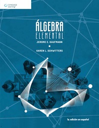 Imagen de portada: Álgebra elemental 1st edition 9786075264165