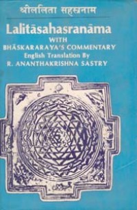 Imagen de portada: Lalita Sahasranama With Bhaskararaya's Commentary 9788121250849