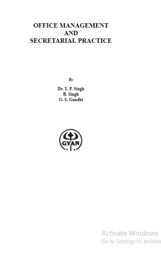 Cover image: Office Management And Secretarial Practice 9788121252393