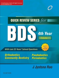 Imagen de portada: QRS for BDS IV Year, Vol 1 2nd edition 9788131248799