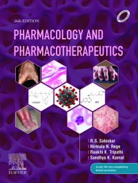 Cover image: Pharmacology and Pharmacotherapeutics 26th edition 9788131256954