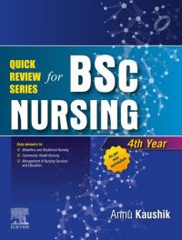 صورة الغلاف: Quick Review Series: BSc Nursing, 4th Year 1st edition 9788131263815