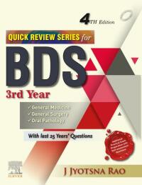 صورة الغلاف: Quick Review Series for BDS 3rd year 4th edition 9788131264751