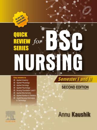 Cover image: Quick Review Series For B.Sc. Nursing: Semester I and II 2nd edition 9788131265567