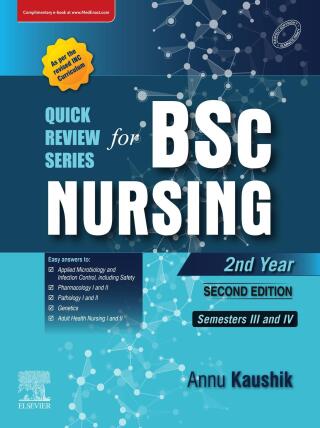 Cover image: Quick Review Series for B.Sc. Nursing: 2nd Year 2nd edition 9788131265574