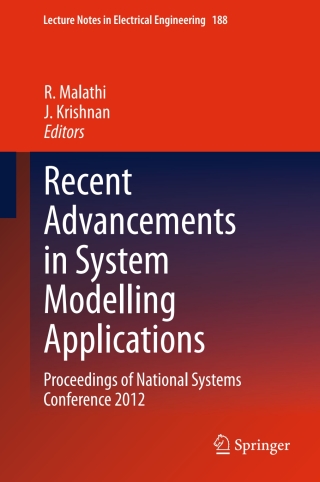 Cover image: Recent Advancements in System Modelling Applications 9788132210344