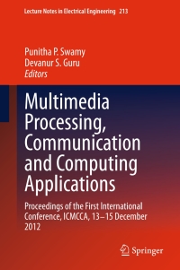 Cover image: Multimedia Processing, Communication and Computing Applications 9788132211426