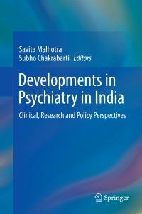 صورة الغلاف: Developments in Psychiatry in India 9788132216735