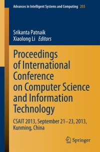 Imagen de portada: Proceedings of International Conference on Computer Science and Information Technology 9788132217589