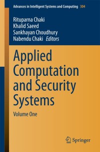 صورة الغلاف: Applied Computation and Security Systems 9788132219842
