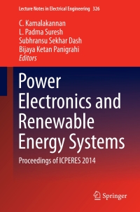 Cover image: Power Electronics and Renewable Energy Systems 9788132221180