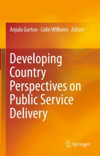 Imagen de portada: Developing Country Perspectives on Public Service Delivery 9788132221593