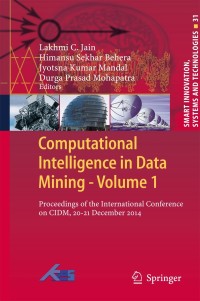 Titelbild: Computational Intelligence in Data Mining - Volume 1 9788132222040