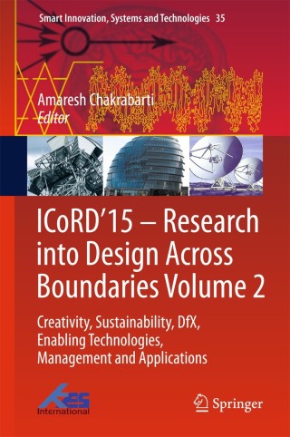 Imagen de portada: ICoRD’15 – Research into Design Across Boundaries Volume 2 9788132222286