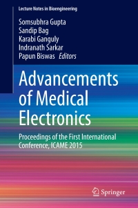 صورة الغلاف: Advancements of Medical Electronics 9788132222552