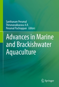 Imagen de portada: Advances in Marine and Brackishwater Aquaculture 9788132222705