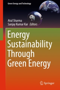 Cover image: Energy Sustainability Through Green Energy 9788132223368