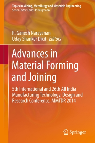 Cover image: Advances in Material Forming and Joining 9788132223542