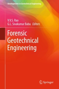 Cover image: Forensic Geotechnical Engineering 9788132223764