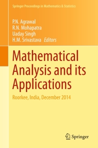 Cover image: Mathematical Analysis and its Applications 9788132224846