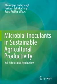 Imagen de portada: Microbial Inoculants in Sustainable Agricultural Productivity 9788132226420