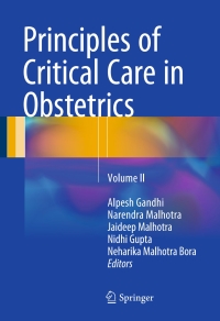 Cover image: Principles of Critical Care in Obstetrics 9788132226840