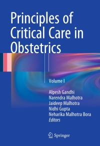 Cover image: Principles of Critical Care in Obstetrics 9788132226901
