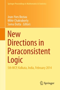 Imagen de portada: New Directions in Paraconsistent Logic 9788132227175