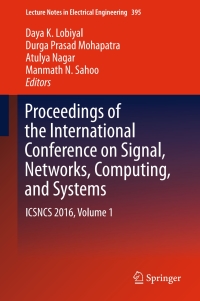 صورة الغلاف: Proceedings of the International Conference on Signal, Networks, Computing, and Systems 9788132235903