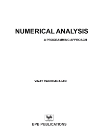 Omslagafbeelding: Numerical Analysis 1st edition 9788183335515