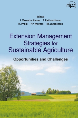Cover image: Extension Management Strategies for Sustainable Agricultue: Opportunities and Challenges 1st edition 9789385516313