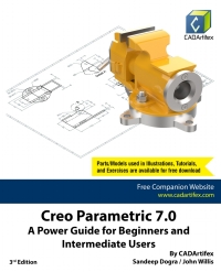 Omslagafbeelding: Creo Parametric 7.0: A Power Guide for Beginners and Intermediate Users 3rd edition 9798745384196