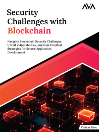 Cover image: Security Challenges with Blockchain 1st edition 9788196862084