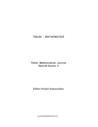 Titelbild: TBILISI - MATHEMATICS 1st edition 9788366675469