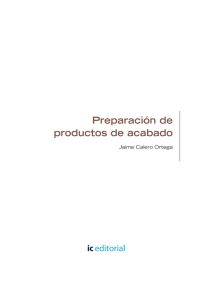 صورة الغلاف: Preparación de Productos de Acabado. MAMR0208 1st edition 9788416629817