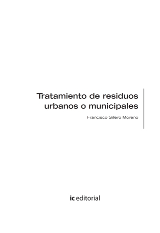 Titelbild: Tratamiento de residuos urbanos o municipales. SEAG0108 1st edition 9788417026738