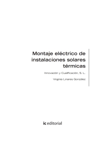 Cover image: Montaje eléctrico de instalaciones solares térmicas. ENAE0208 1st edition 9788417086503