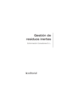 Imagen de portada: Gestión de residuos inertes. SEAG0108 1st edition 9788417343026