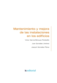 Cover image: Mantenimiento y mejora de las instalaciones en los edificios. ENAC0108 1st edition 9788417343217