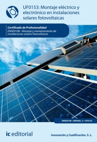 Cover image: Mantenimiento de instalaciones solares fotovoltaicas. ENAE0108 1st edition 9788417343750