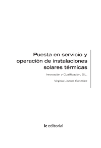 Titelbild: Puesta en servicio y operación de instalaciones solares térmicas. ENAE0208 1st edition 9788417343767