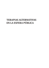 Imagen de portada: Terapias Alternativas en la Esfera pública 1st edition 9788417946043