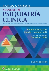 Cover image: Kaplan y Sadock. Manual de psiquiatría clínica 5th edition 9788418892912